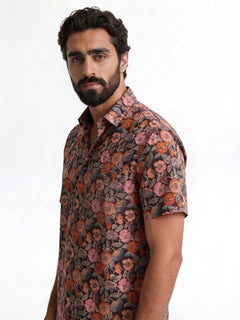 Men's Multi Tencel Linen Regular Fit Shirt