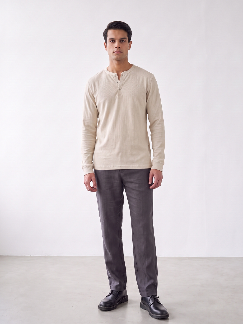 Men's 100% Cotton Regular Fit Tshirt Natural