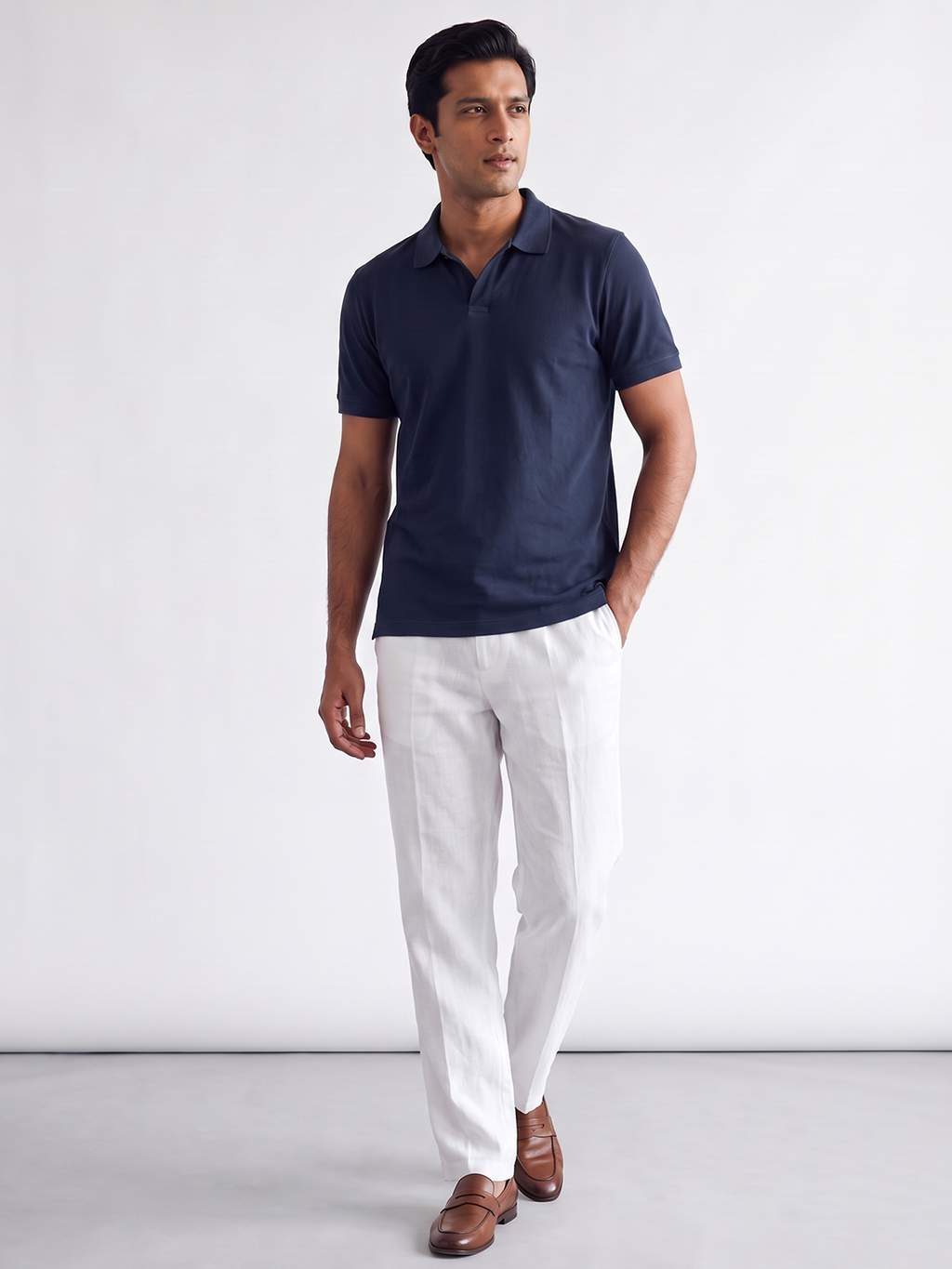 Men's 100% Cotton  Regular Fit Tshirt Navy