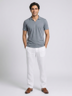 Men's Blue 100% Organic Cotton Regular Fit Tshirt