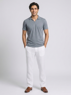Men's Blue 100% Organic Cotton Regular Fit Tshirt