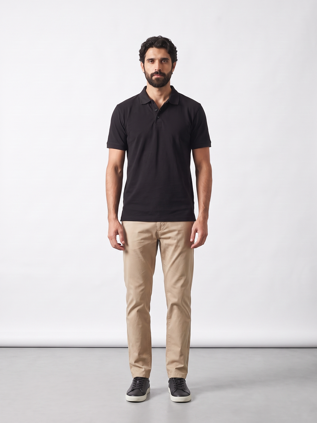 Men's 100% Cotton  Regular Fit Tshirt Black