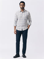 Men's Sand 100% Cotton Regular Fit Shirt
