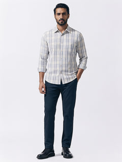 Men's Sand 100% Cotton Regular Fit Shirt