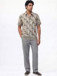 Men's Green 100% Modal Regular Fit Shirt