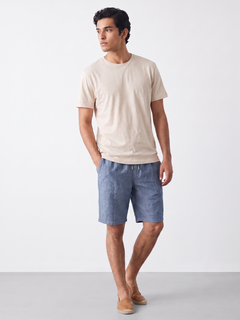 Men's 100% Cotton  Regular Fit Tshirt Natural
