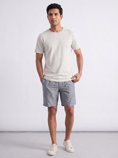Men's 100% Cotton  Regular Fit Tshirt Ecru