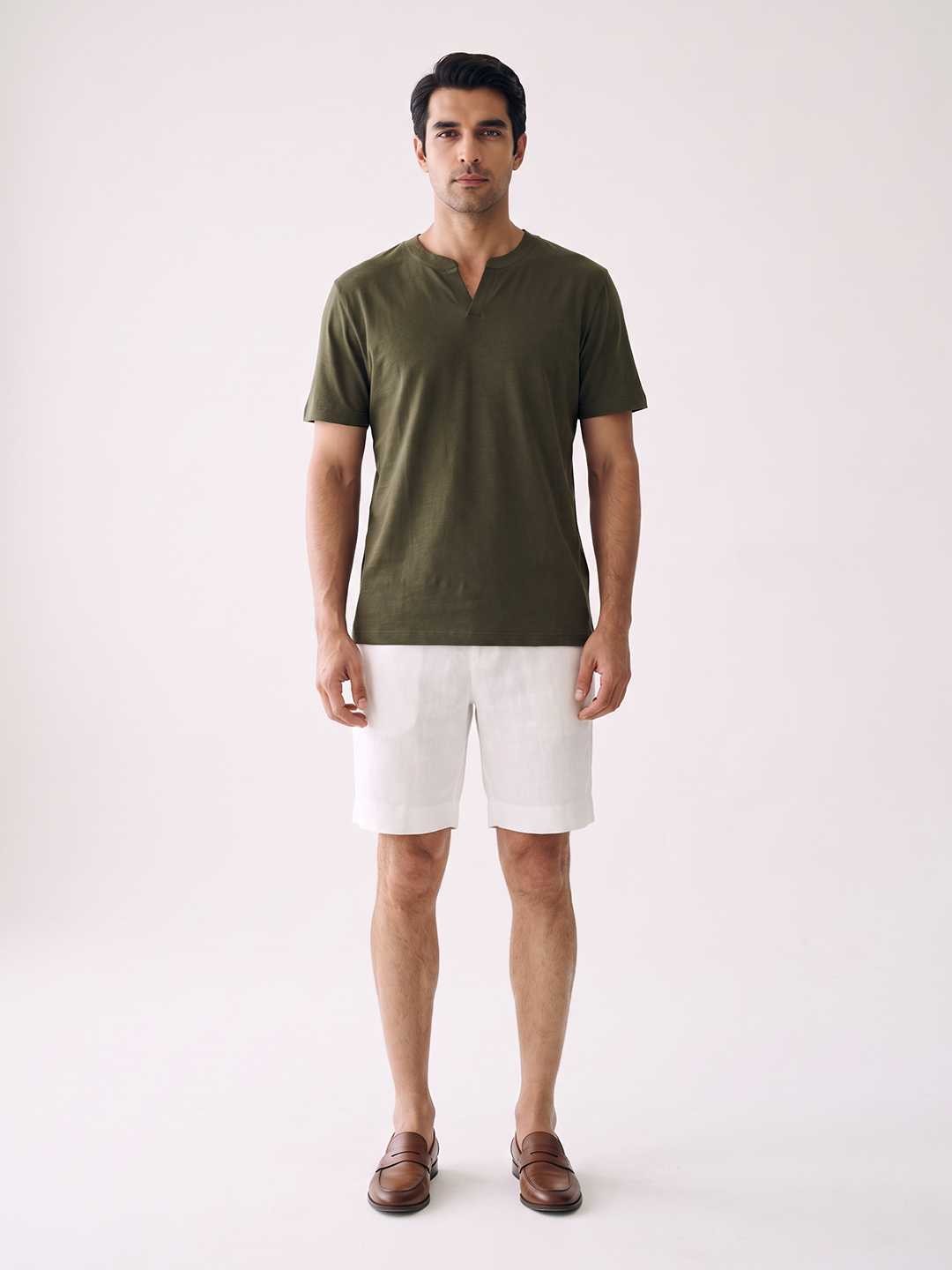 Men's 100% Cotton Relax Fit Tshirt Brown