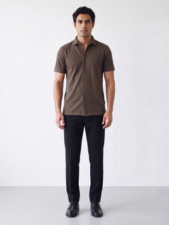 Men's 100% Cotton  Regular Fit Tshirt Brown