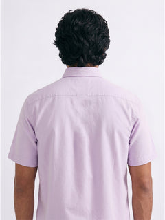 Men's Lilac Oxford 100% Cotton Regular Fit Shirt