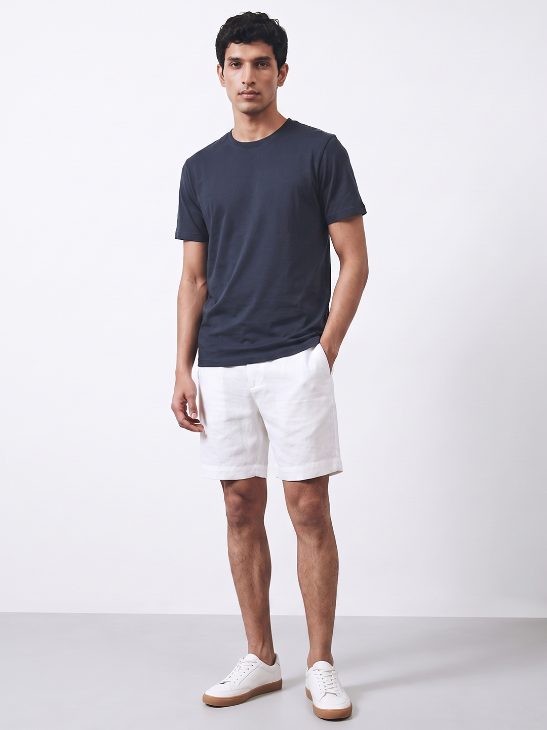 Men's 100% Cotton  Regular Fit Tshirt Navy
