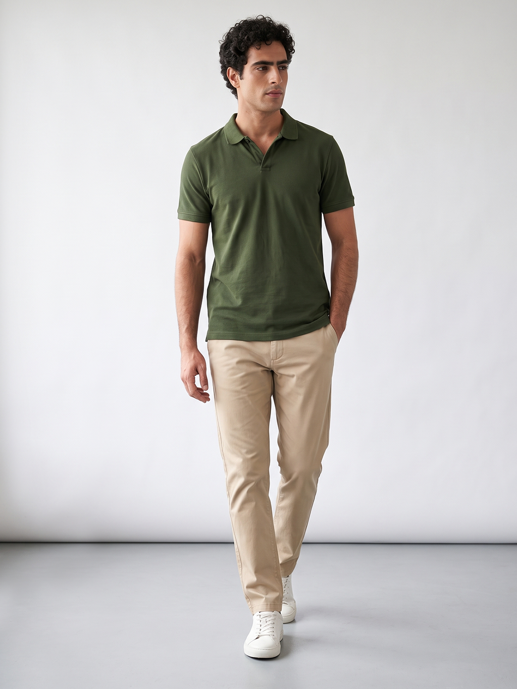 Men's 100% Cotton  Regular Fit Tshirt Green