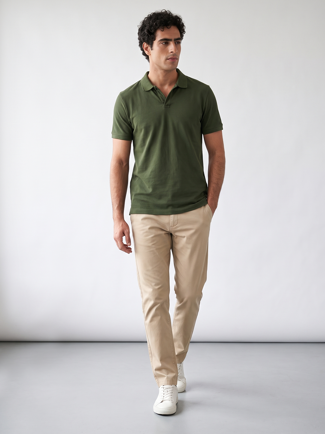 Men's 100% Cotton  Regular Fit Tshirt Green