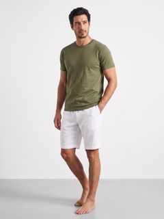 Men's Green 100% Organic Cotton Regular Fit Tshirt