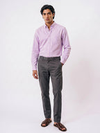 Men's Lilac Oxford 100% Cotton Regular Fit Shirt