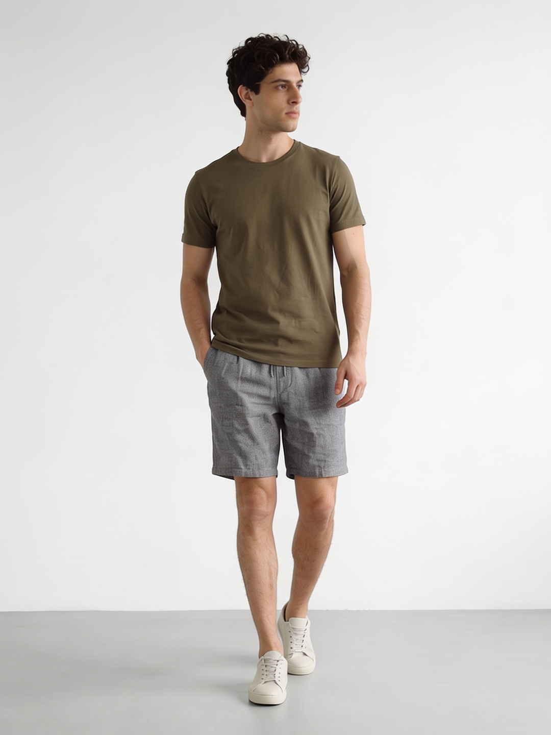 Men's 100% Cotton  Regular Fit Tshirt Brown