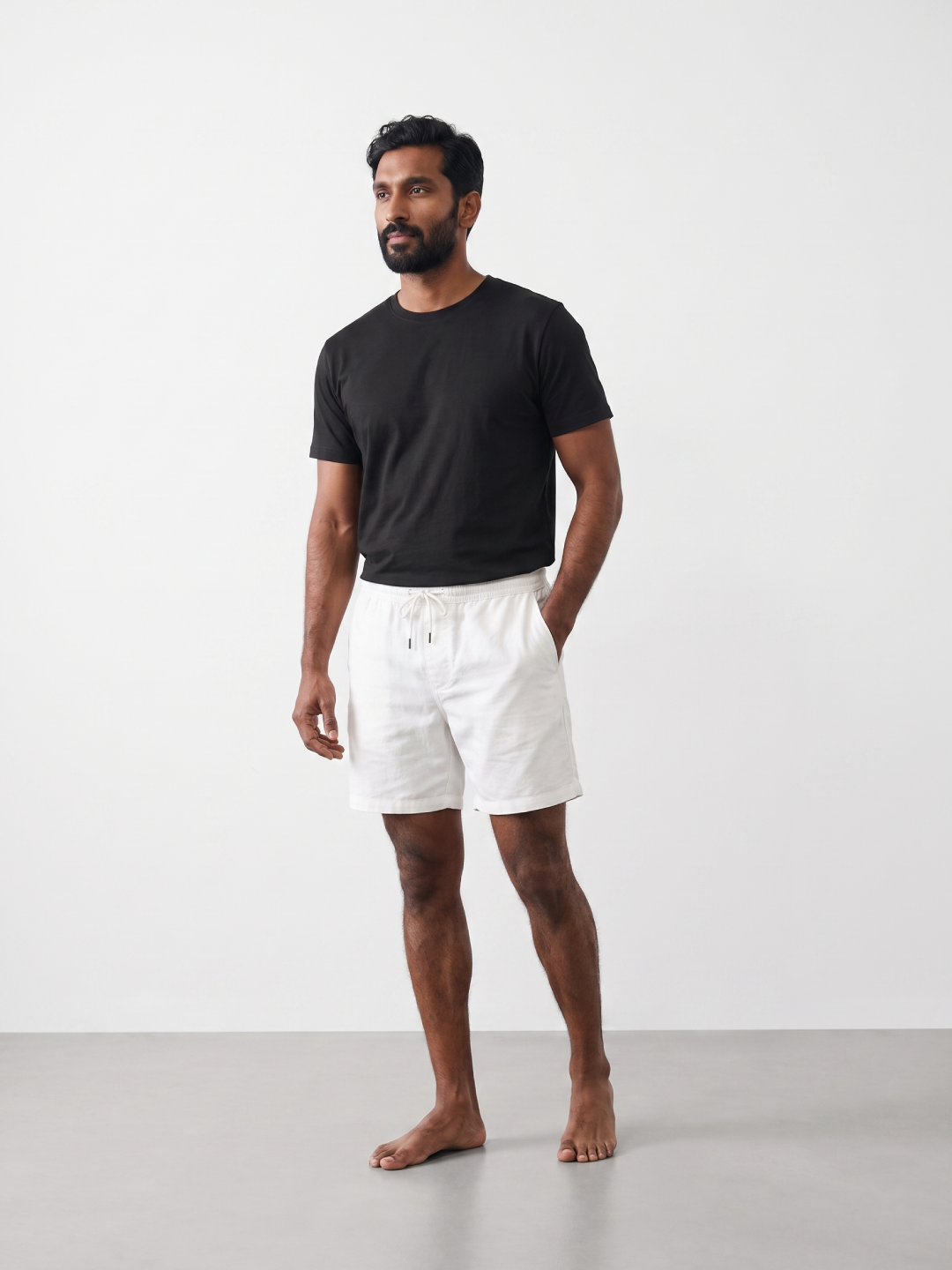 Men's Black 100% Organic Cotton Regular Fit Tshirt