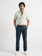 Men's Mint 100% Cotton Regular Fit Shirt