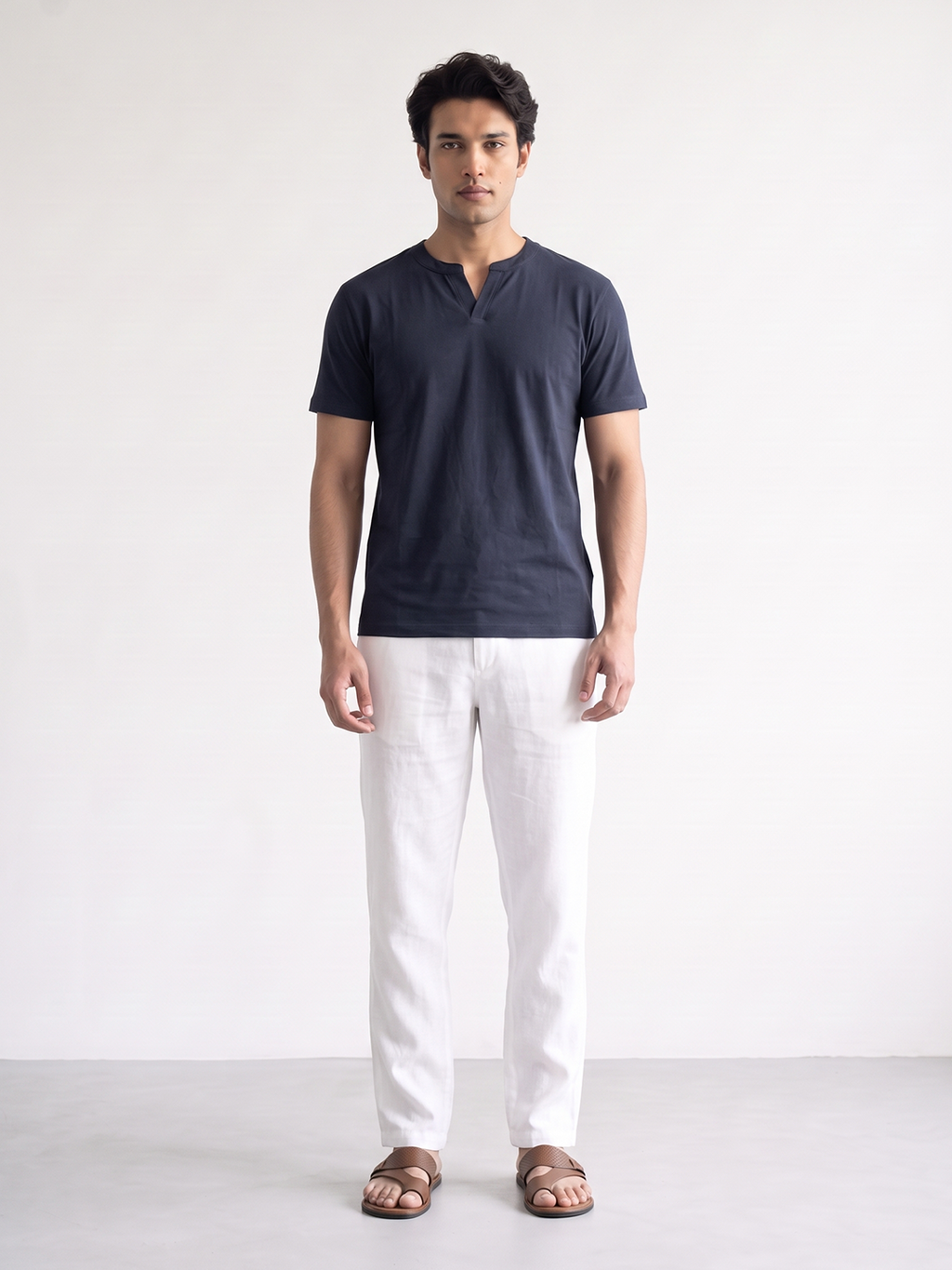 Men's 100% Cotton Relax Fit Tshirt Navy