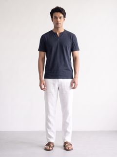 Men's 100% Cotton Relax Fit Tshirt Navy