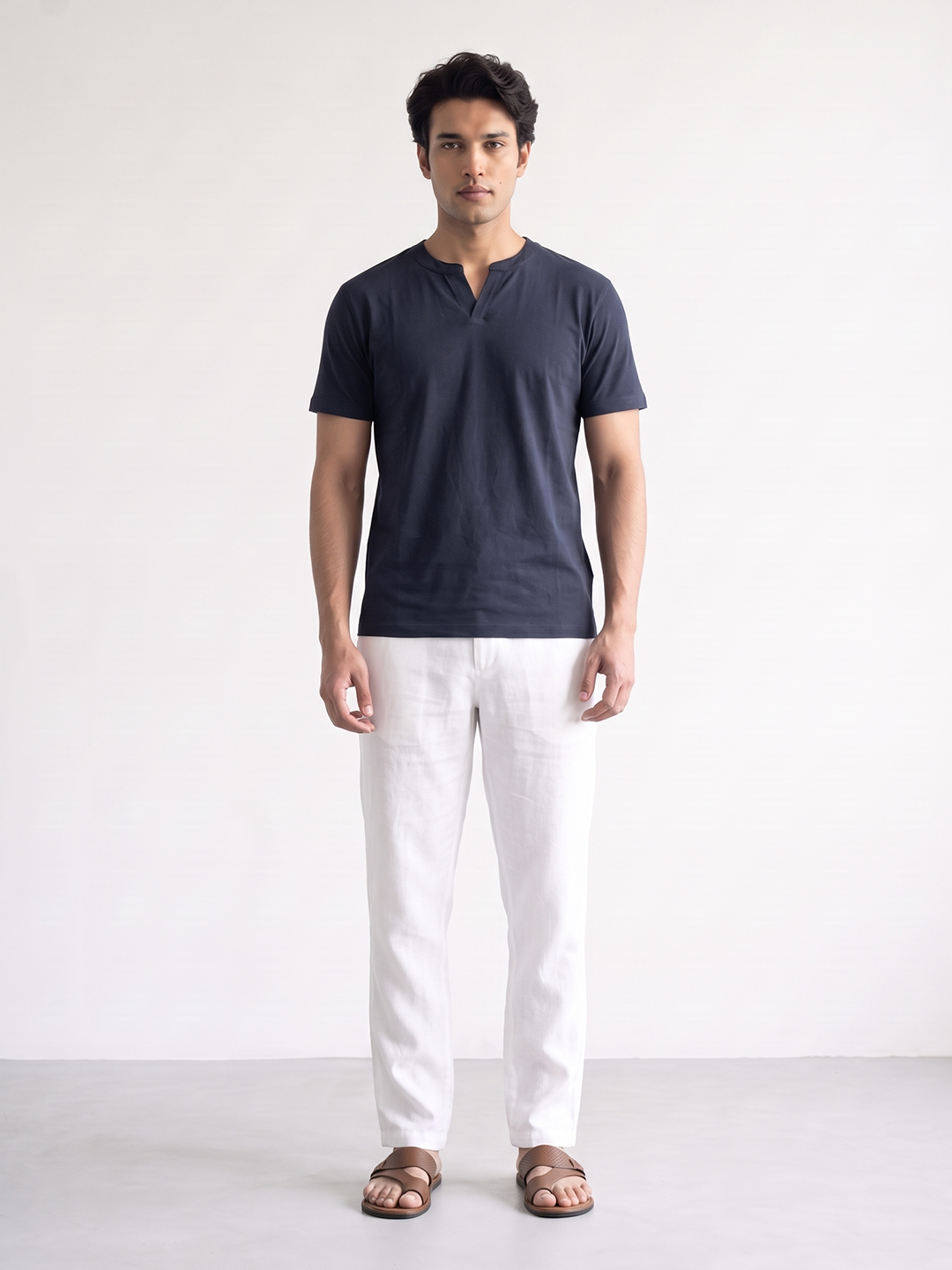 Men's 100% Cotton Relax Fit Tshirt Navy