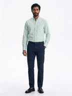 Men's Mint 100% Cotton Regular Fit Shirt