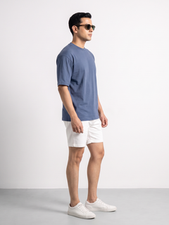 Men's 100% Cotton Relax Fit Tshirt Blue