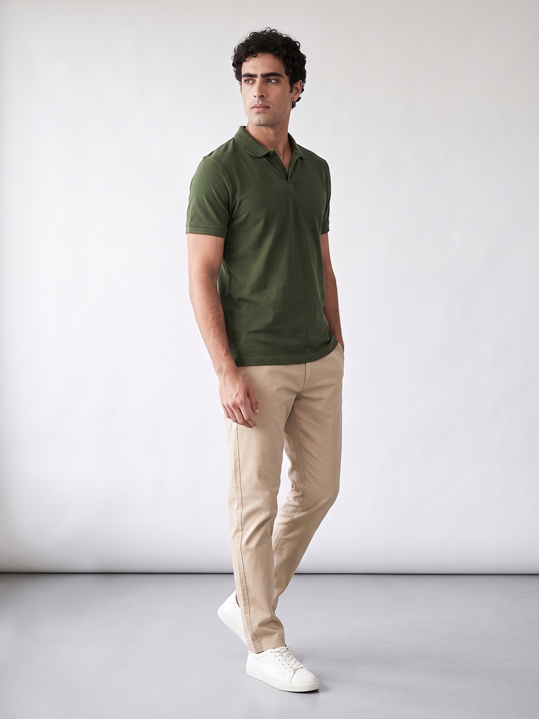 Men's 100% Cotton  Regular Fit Tshirt Green