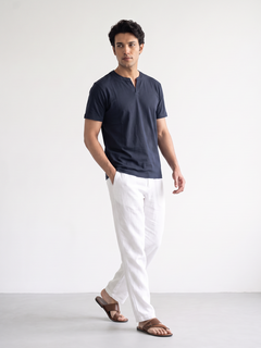 Men's 100% Cotton Relax Fit Tshirt Navy
