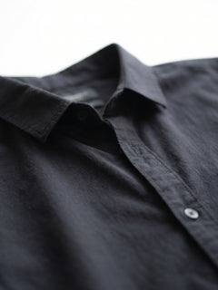 Men's Black 100% Cotton Regular Fit Shirt