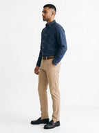 Men's Navy Oxford 100% Cotton Regular Fit Shirt