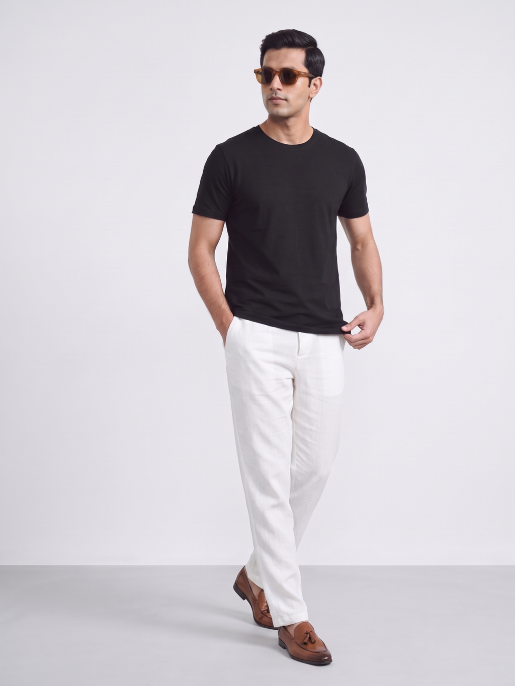 Men's Bamboo Regular Fit Tshirt Black