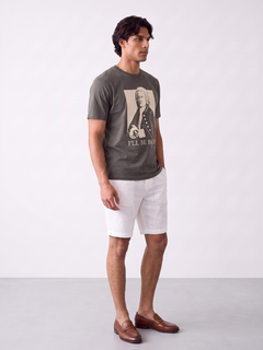 Men's 100% Organic Cotton Regular Fit Tshirt Charcoal
