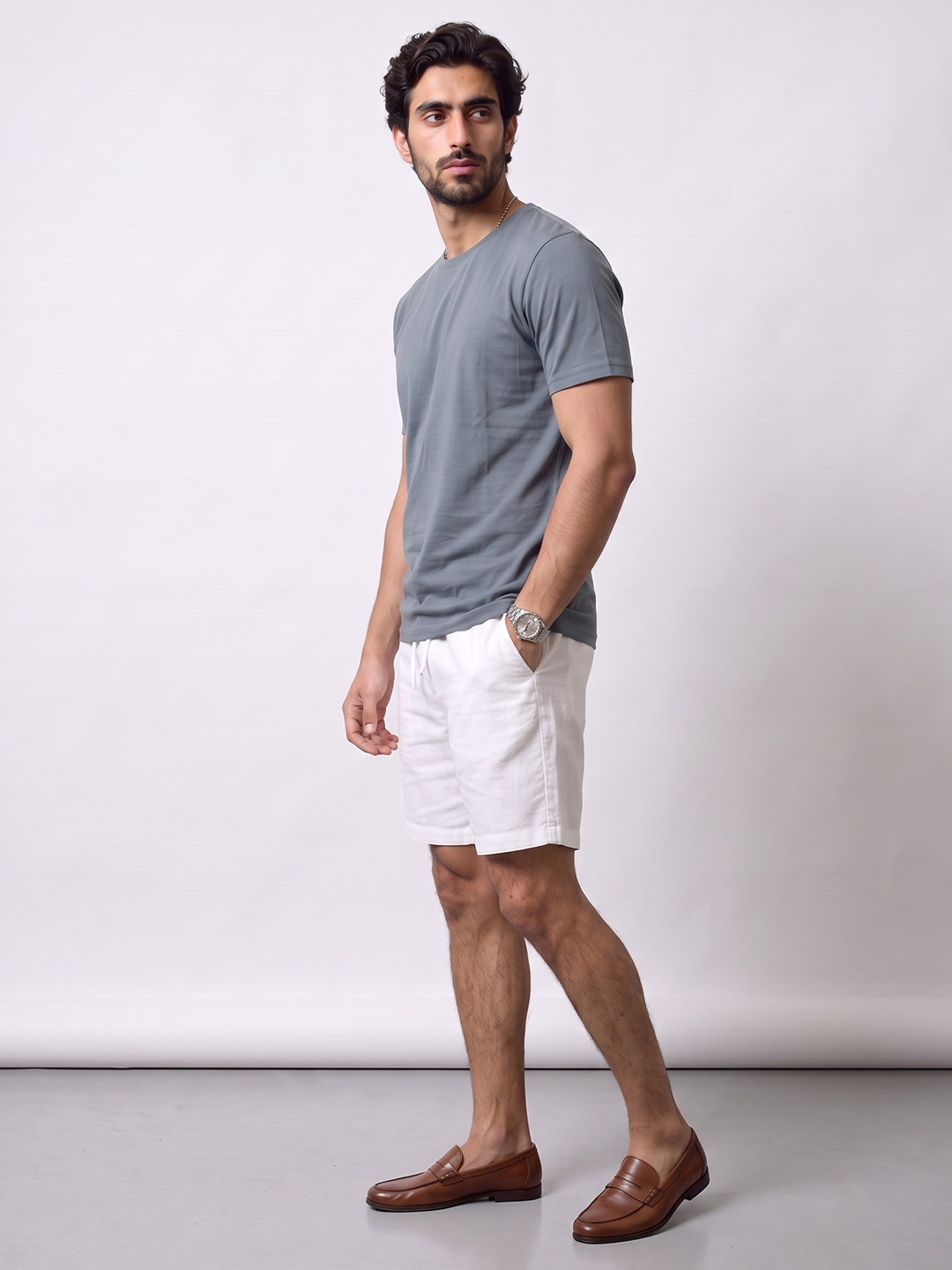 Men's 100% Cotton Regular Fit Tshirt Blue