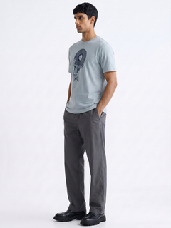 Men's Blue 1 100% Organic Cotton Regular Fit Tshirt