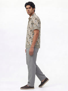 Men's Green 100% Modal Regular Fit Shirt