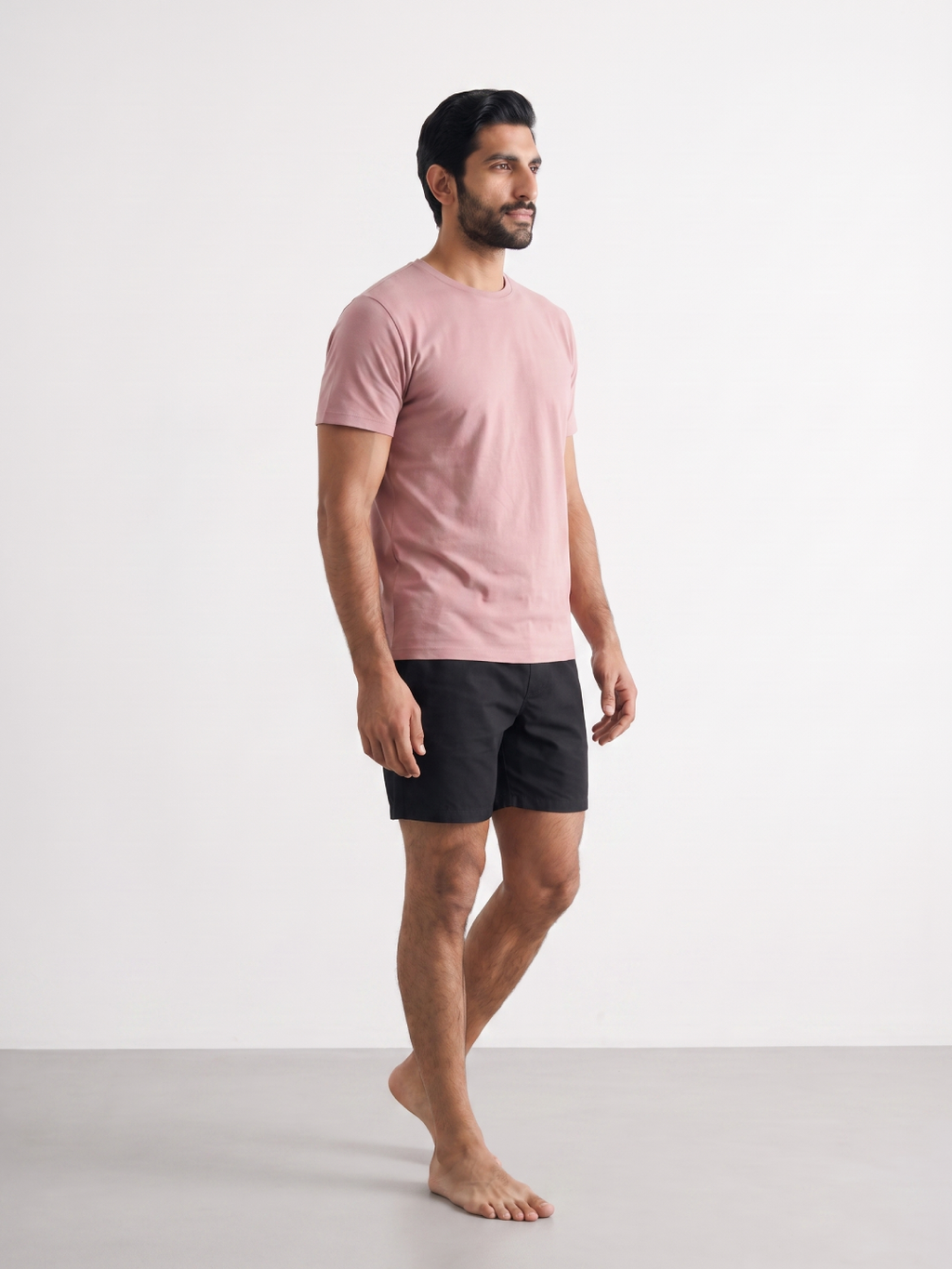 Men's Pink 100% Organic Cotton Regular Fit Tshirt