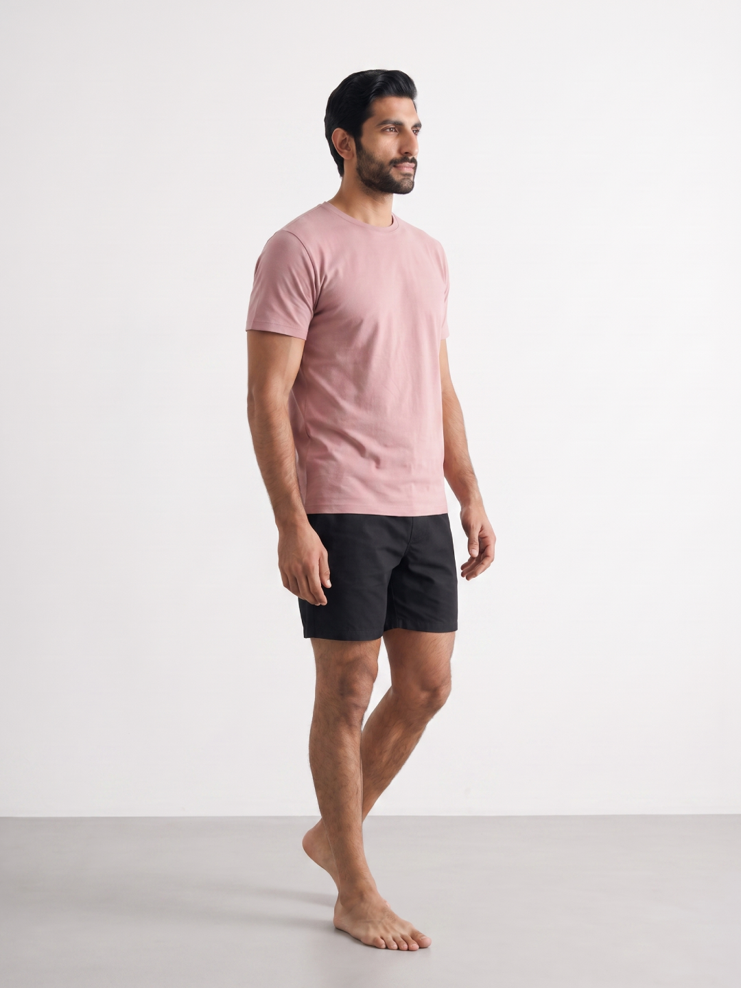Men's Pink 100% Organic Cotton Regular Fit Tshirt