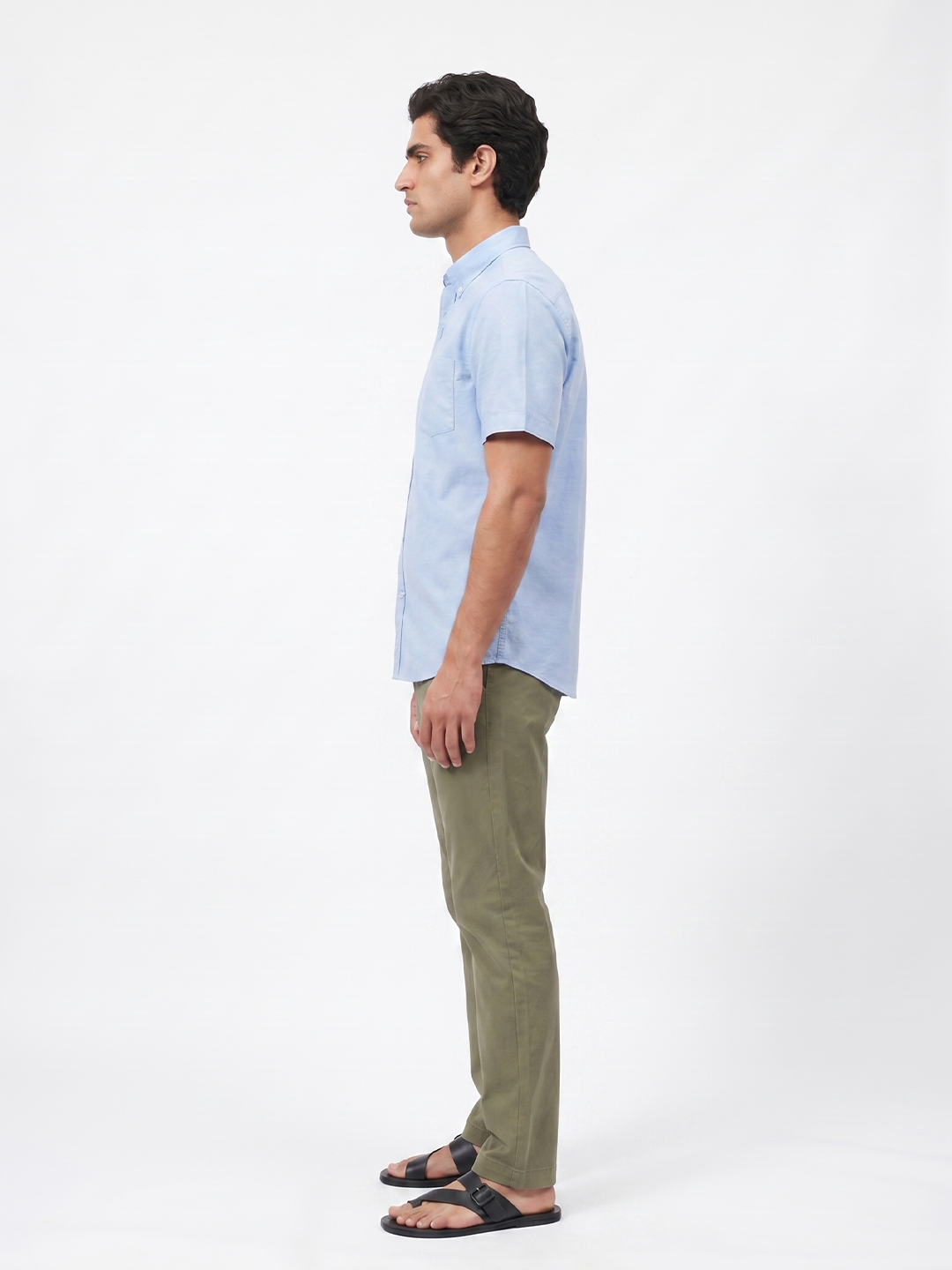 Men's Sky Oxford 100% Cotton Regular Fit Shirt