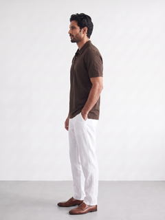 Men's 100% Cotton  Regular Fit Tshirt Brown