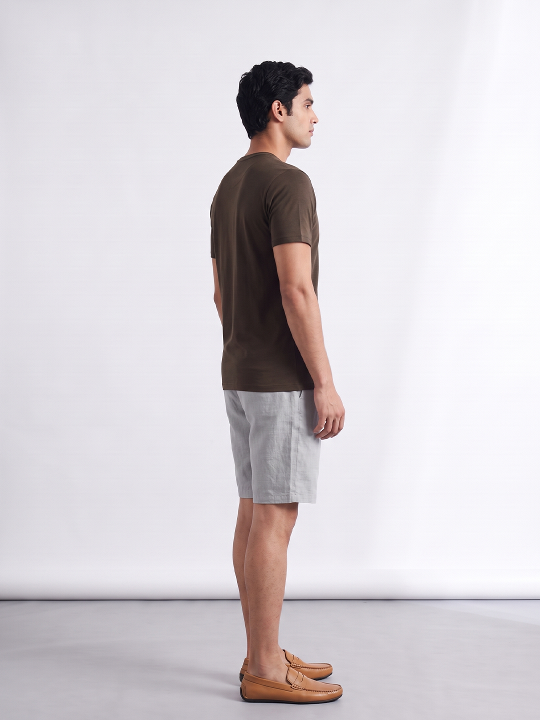 Men's Bamboo Regular Fit Tshirt Brown
