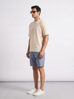 Men's 100% Cotton Relax Fit Tshirt Natural