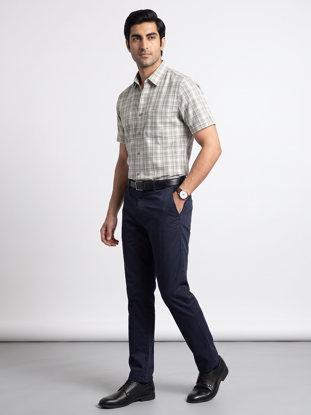 Men's 100% Cotton Regular Fit Shirt Green