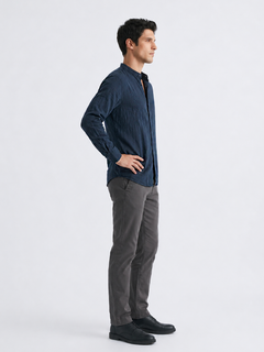Men's Navy 100% Cotton Regular Fit Shirt