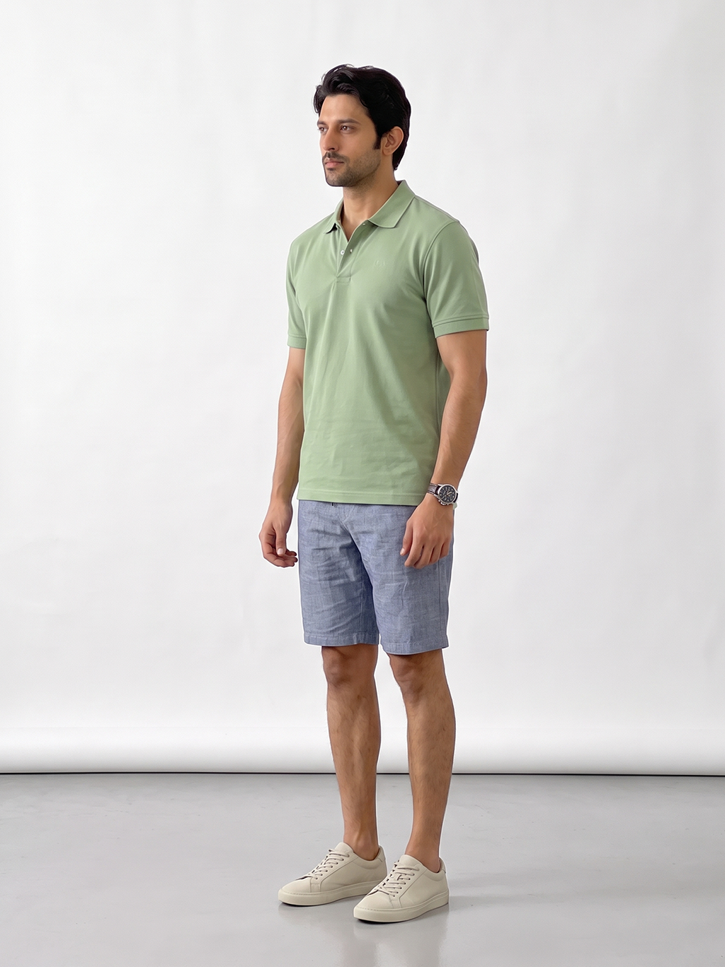 Men's Green 100% Organic Cotton Regular Fit Tshirt