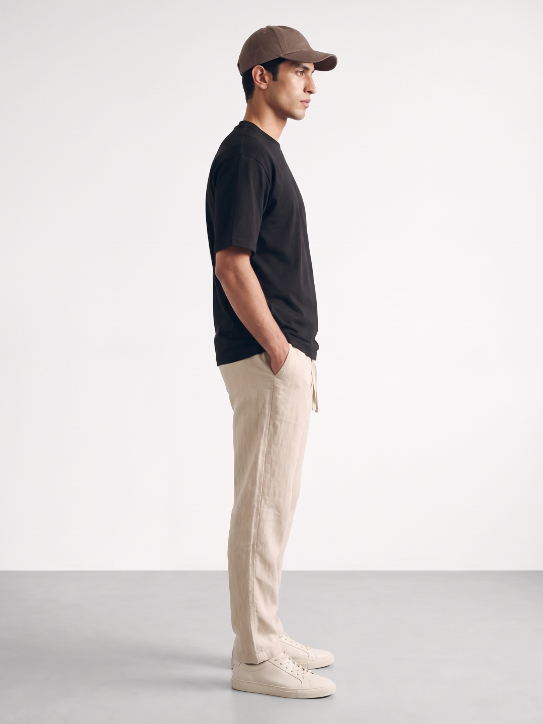 Men's 100% Cotton Relax Fit Tshirt Black