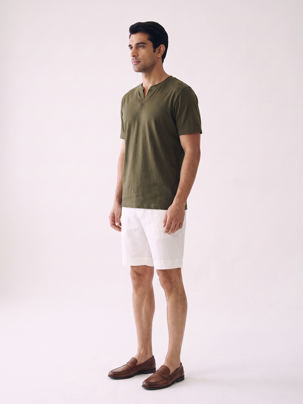 Men's 100% Cotton Relax Fit Tshirt Brown