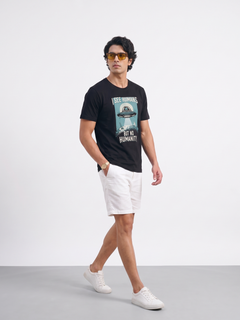 Men's 100% Organic Cotton Regular Fit Tshirt Black