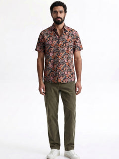 Men's Multi Tencel Linen Regular Fit Shirt
