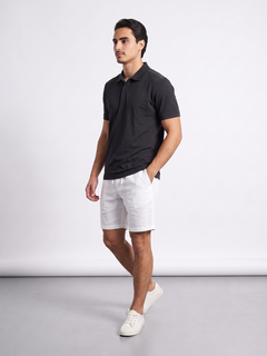 Men's Navy Cotton Elastane Slim Fit Tshirt